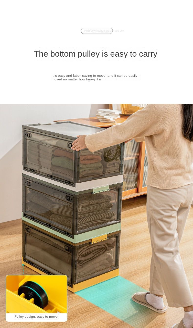 1pc，mini Storage Box, Tabletop Transparent Storage Box, With