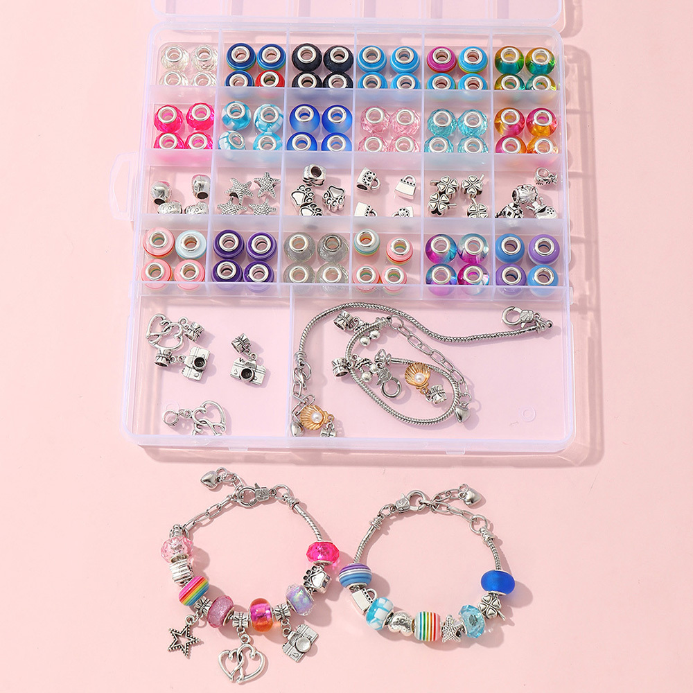 Rainbow Color Beads For Diy Bracelet Necklace Accessories - Temu