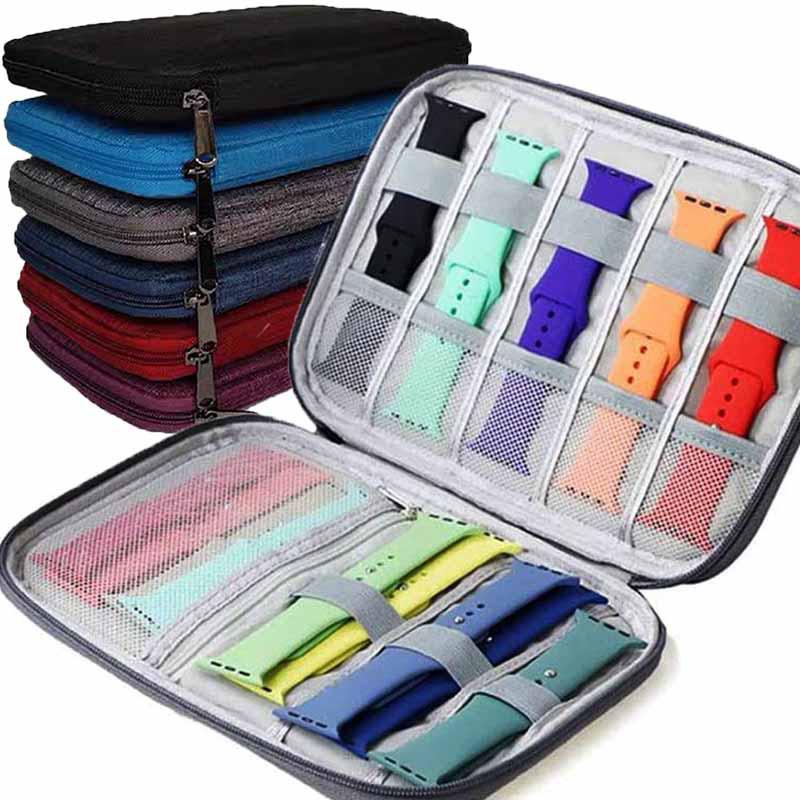 

Watch Organizer Case Multifunction Portable Travel For Watch Strap Band Storage Bag Watchband Holder Case Pouch Straps Bag