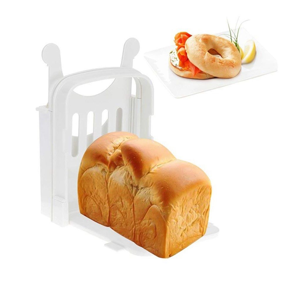 Bread Slicer Foldable Toast Slicer Tool Adjustable Toast Loaf Slicing  Machine Plastic Bread Cutting Guide Tools for Homemade - AliExpress