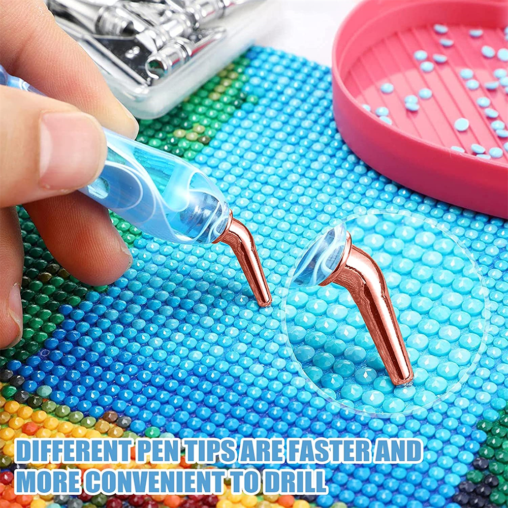 Artificial Diamond Painting Pens Kit Stainless Steel Tip For - Temu