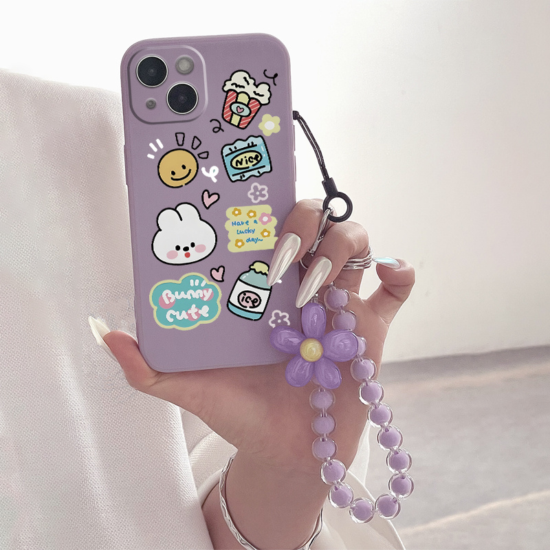 

Cute Printed Phone Case With Lanyard For Apple Iphone 14 13 12 11 Xs Xr X 7 8 6s Mini Plus Pro Max Se, Gift For Easter Day, Birthday, Girlfriend, Boyfriend, Friend Or Yourself