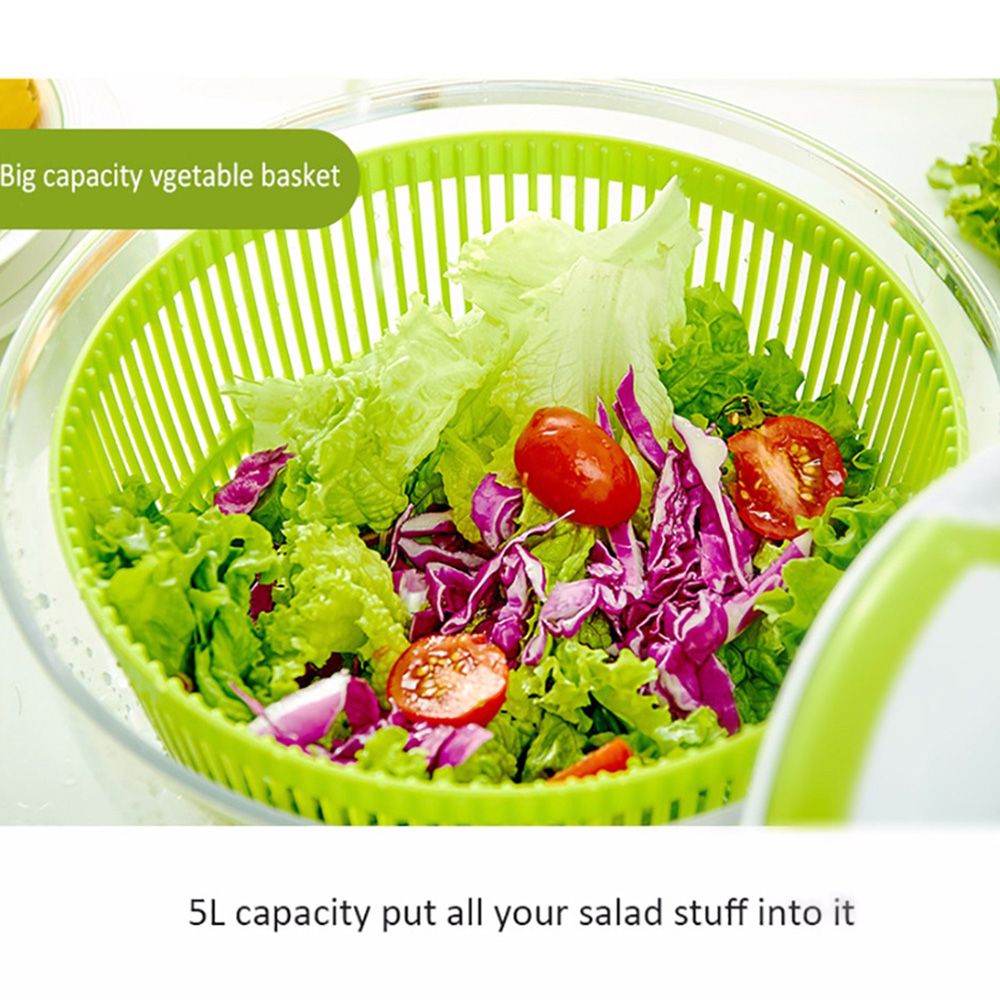 Joined Large Pump Salad Spinner with Drain, Bowl, and Colander - Quick and  Easy Multi-Use Lettuce Spinner, Vegetable Dryer, Fruit Washer, Pasta and