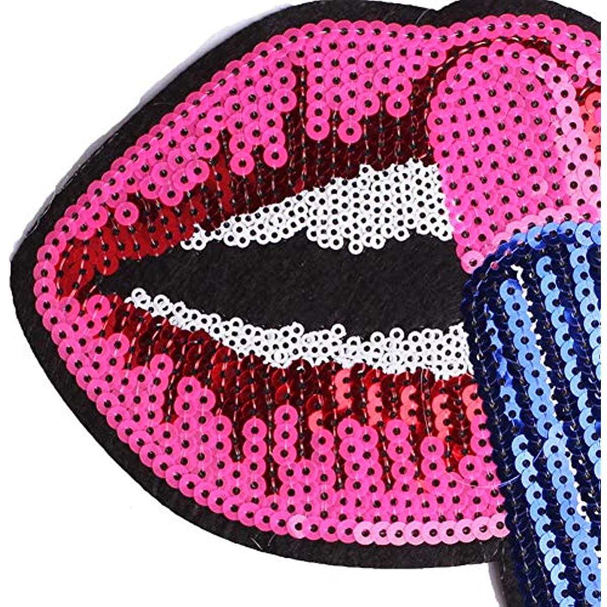 2pcs Lipstick Letter Sequin Applique Iron On Patches - Temu