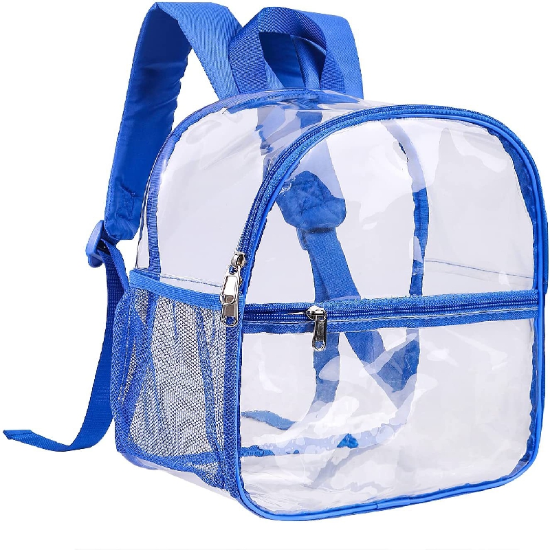 Mini mochila transparente aprobada por el estadio, mochila transparente a  prueba de agua para el trabajo, viajes de seguridad, conciertos y eventos  deportivos