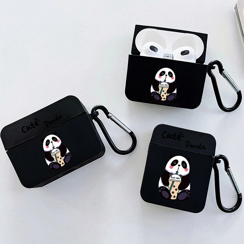 

Anime Panda Graphic Printed Headphone Case For Apple Airpods1/2, Airpods3, Airpods Pro, Airpods Pro (2nd Generation), Gift For Birthday, Girlfriend, Boyfriend, Friend Or Yourself