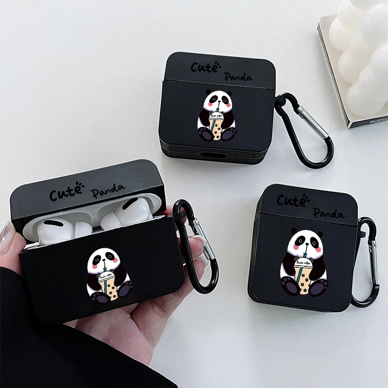Anime Panda Graphic Printed Headphone Case For AirPods1/2, AirPods3 Pro  Pro (*), Gift For Birthday, Girlfriend, Boyfriend, Friend Or Yourself