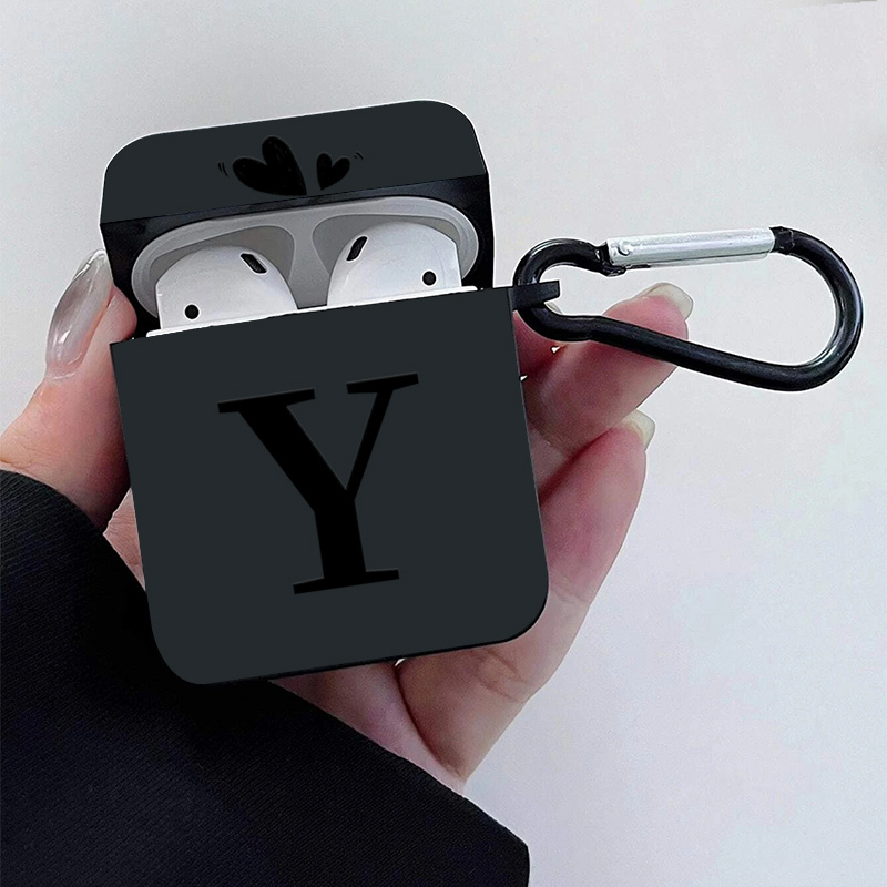 Letter Y Heart Graphic Printed Headphone Case For Airpods1 2