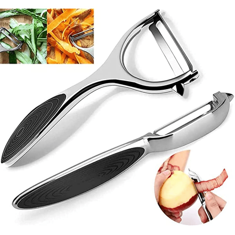 Potato Vegetable Peeler For Kitchen-high-quality Stainless Steel Y-shaped  Rotating Peeler For Vegetables, Potatoes, Carrots And Fruits With Ergonomic
