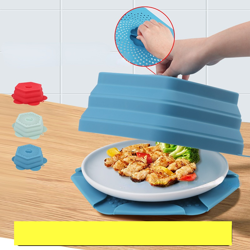 Microwave Food Cover, 2 in 1 Silicone Microwave Cover for Food, Microwave  Plate Bowl Splatter Cover,Keep Your Microwave Clean While Heating Messy