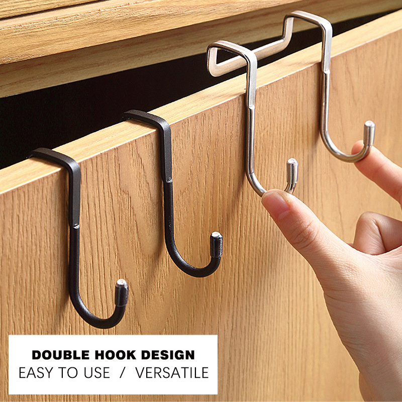 Adhesive Ceiling Hooks Under Shelf Coat Hook Towel Robe Hook - Temu