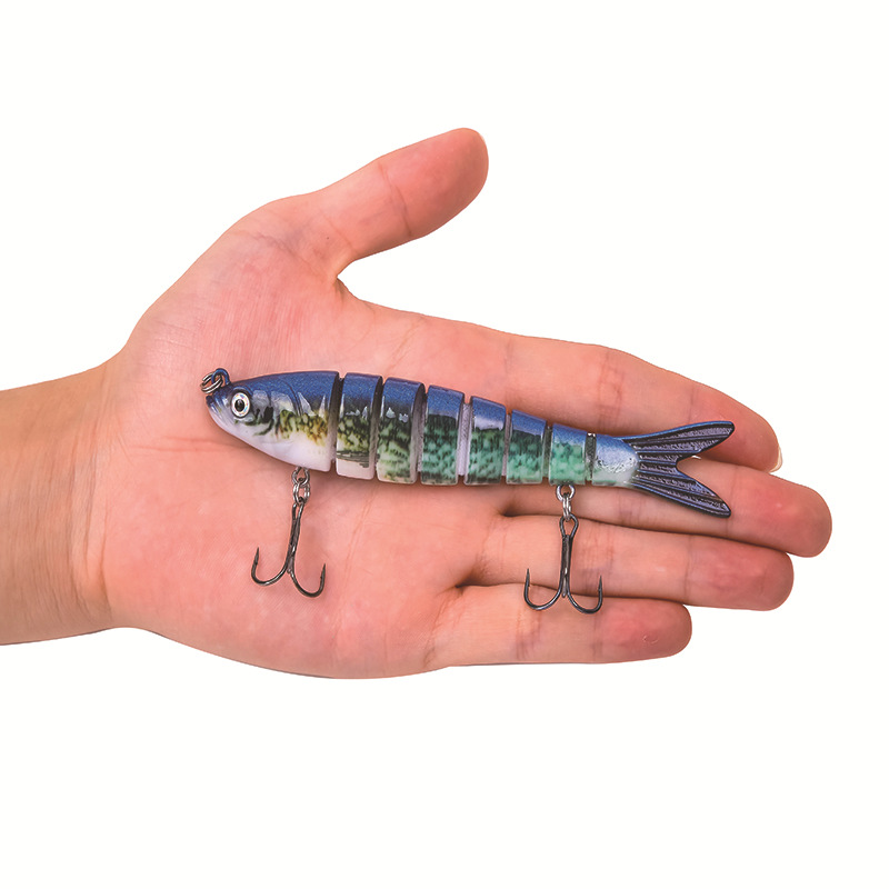 2 segment Swimbait Fishing Lure Soft Tail Bionic Fishing - Temu