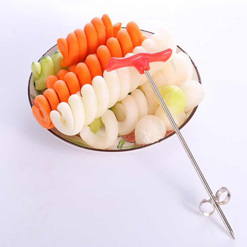 Vegetable Spiral Cutter Potato Carrot Cucumber Salad Chopper Easy