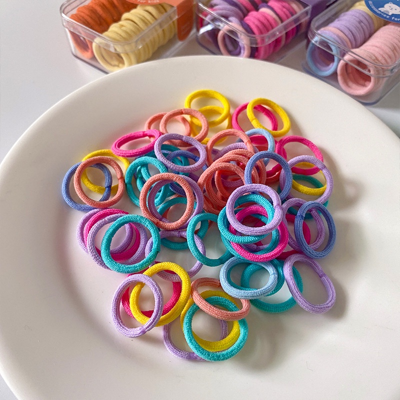 Bande de caoutchouc colorée pour enfants, haute élasticité, boucle