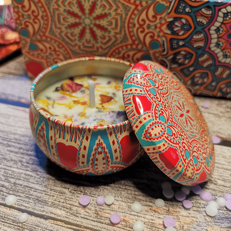 Handmade Soy Candles With Dried Flowers Scented Ceramic Mug - Temu