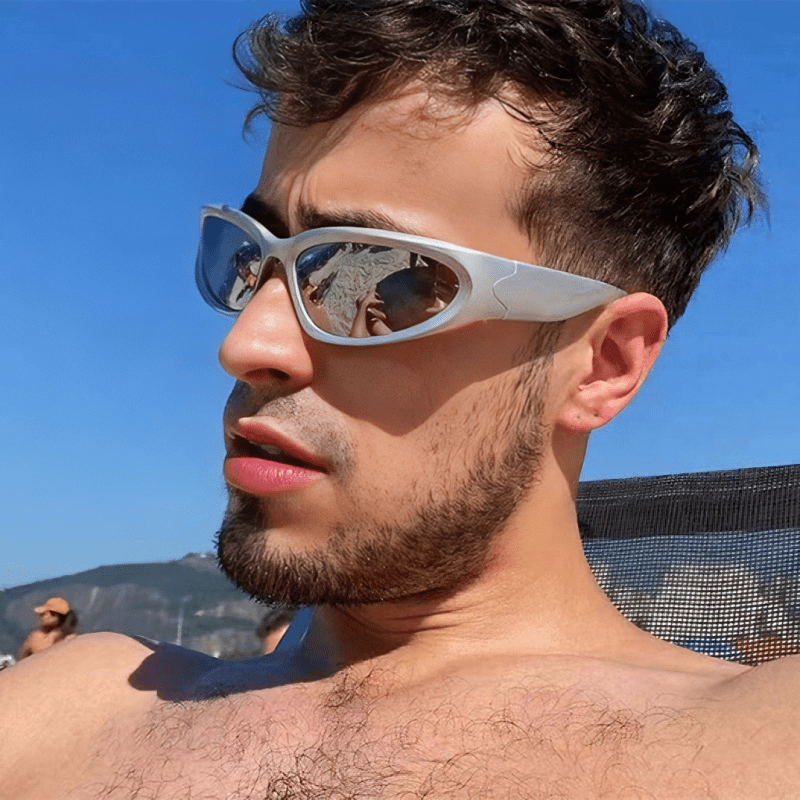 Trendy Y2k Future Style Sunglasses Glasses For Men Ideal Choice