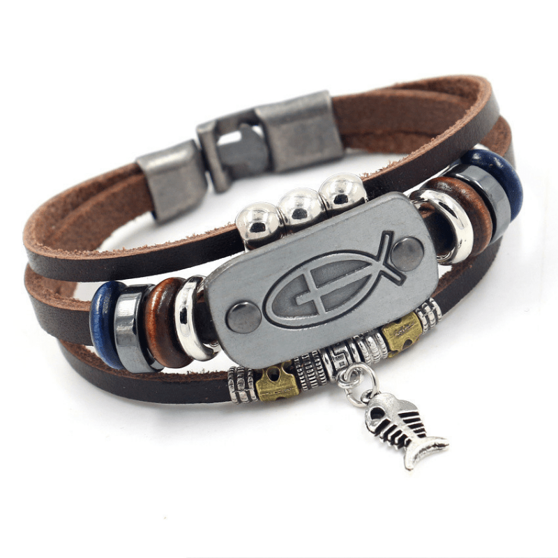 Mens Fish Bracelet 