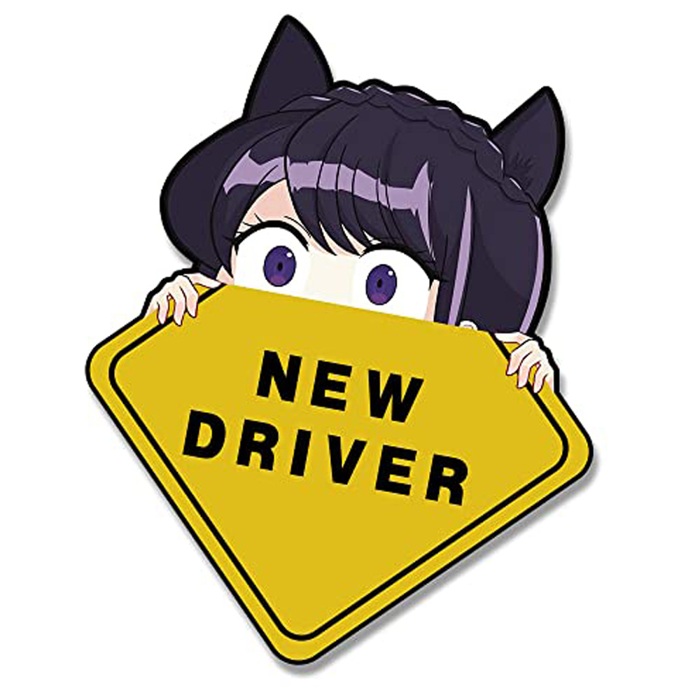 Anime car warning sticker,  IL