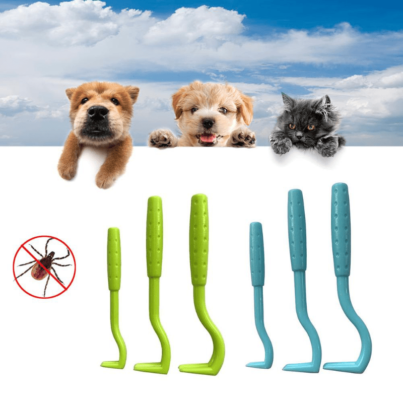 3pcs/Set, Tick Remover For Dogs | Save The Animals | Tick Removal Tool For Dogs, Cats, Horses, And Humans | Enhanced Design | Tick Tweezers | Dog Tick Remover Tool | Tick Grabber | Tick Puller