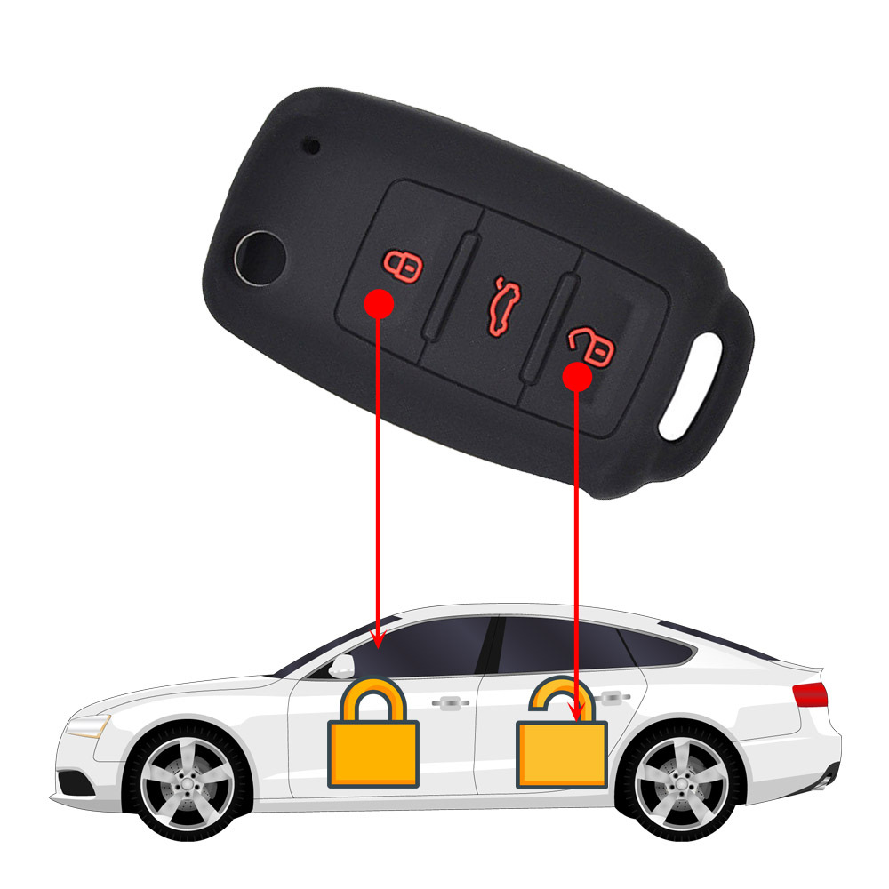 Schlüsselhalter Fob Silikon Autoschlüssel Abdeckung Fall - Temu