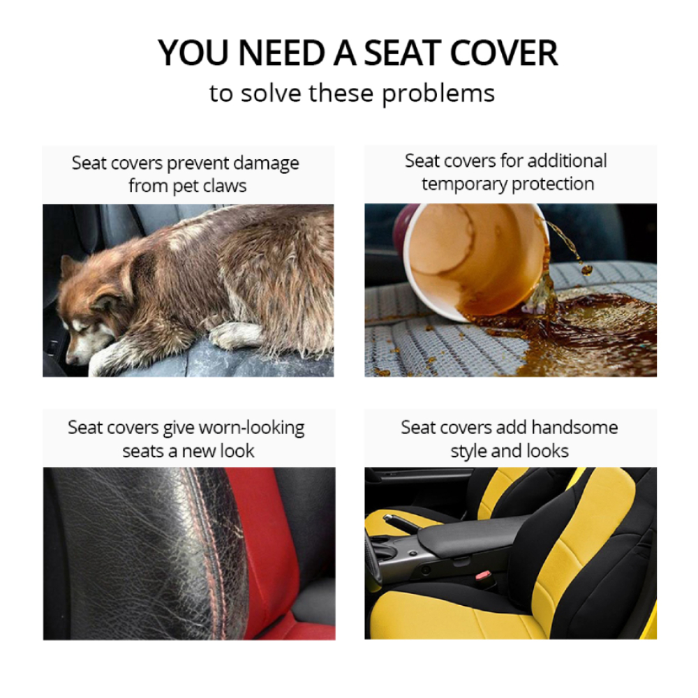 Car Seat Cover Full Set 5 Colors Car Accessories 