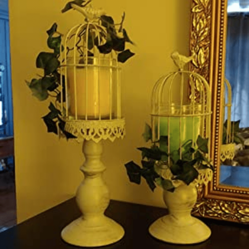 Retro Shabby Candle Holder Decorative Birdcage Candle Holder - Temu