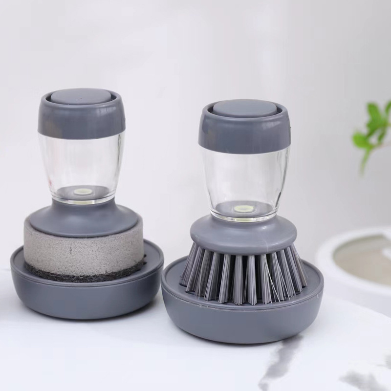 Dishwasher, Dishwasher, Foam Brush for Cleaning Vegetable Utensils with  Soap Dispenser Add Liquid To Wash The Pot Brush - AliExpress