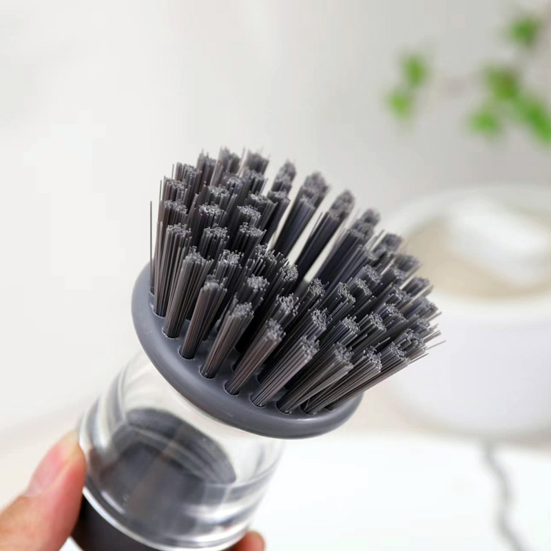 Dish Cleaning Brush, Soap Dispensing Dish Brush Set With 4