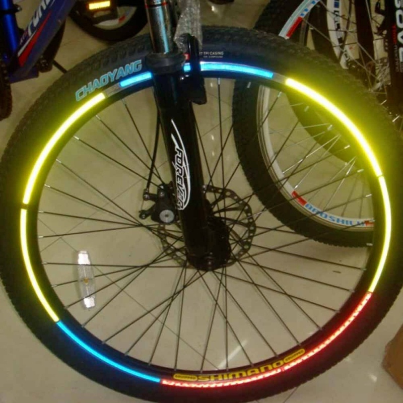 1 Hoja Pegatinas Reflectantes Bicicleta Fluorescentes - Temu