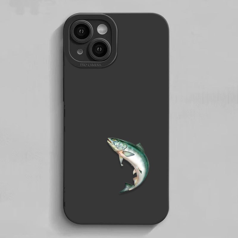 Fish Graphic Pattern Anti fall Silicon Phone Case Iphone 14 - Temu Australia