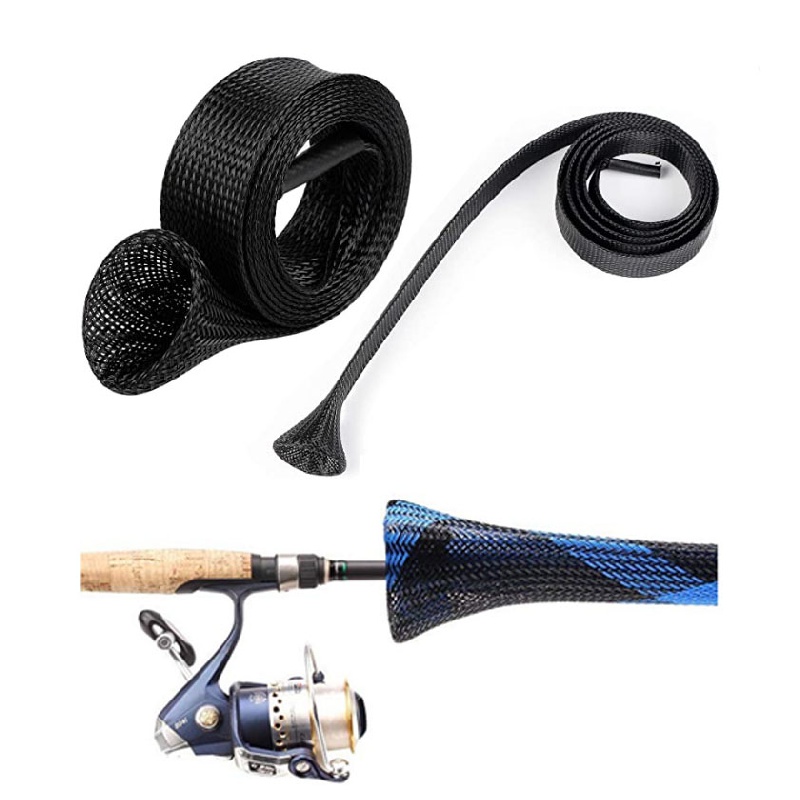 Fishing Rod Socks Sleeve Cover Braided Mesh Reusable Rods - Temu