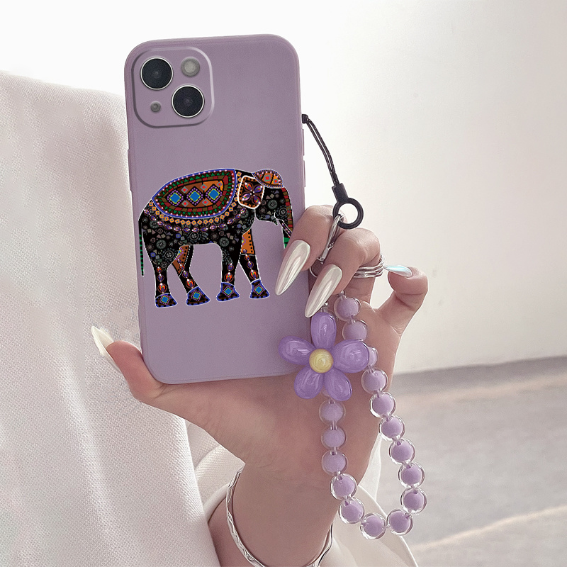 

Gorgeous Elephant Phone Case With Beaded Lanyard - Perfect Gift For Birthdays, Girlfriends, Boyfriends, Friends - Fits Iphone 14, 13, 12, 11 Pro Max, Xs Max, X, Xr, 8, 7, 6, 6