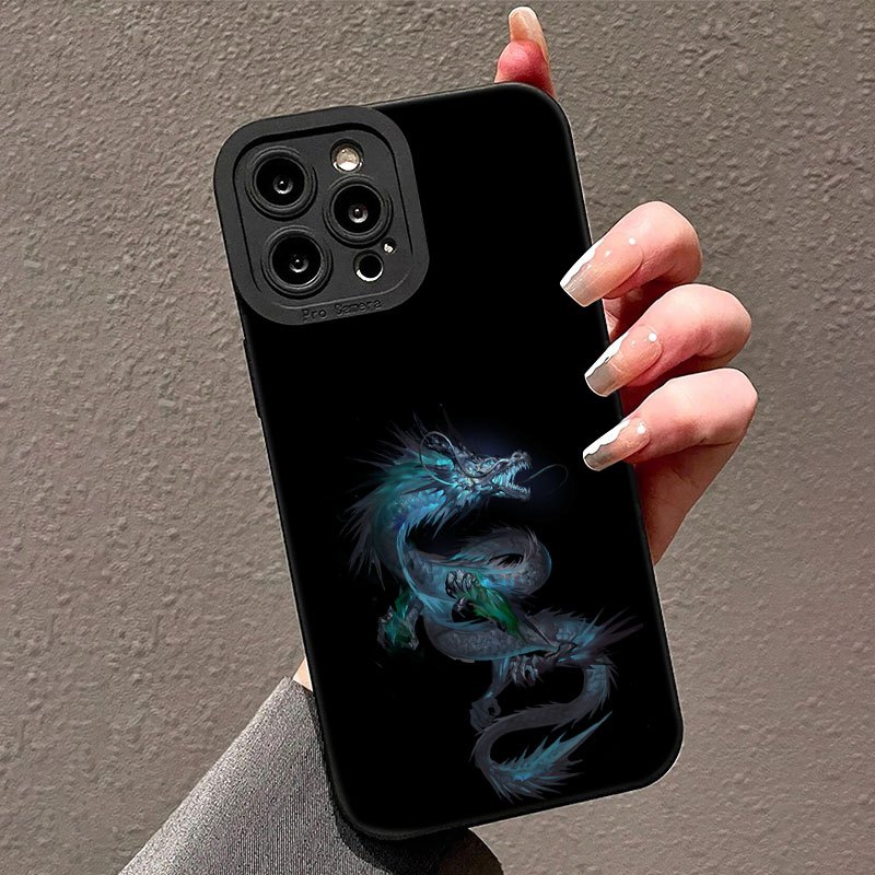 Animation Dragon Graphic Pattern Anti fall Silicon Phone Temu