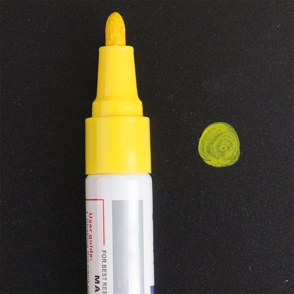 1pc Waterproof Car Wheel Tire Paint Pen - Permanent Marker for Oily Marks, Graffiti, and Touch-Ups! Tire Paint Pen For Auto Repair Shops