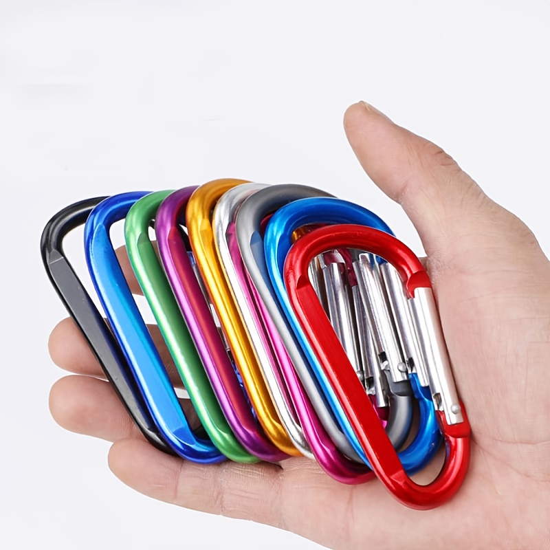 Large Aluminum Alloy D-ring Carabiner For Backpacks, Camping, And Travel -  Strong And Secure Snap Hook For Water Bottles And Keychains - Temu United  Kingdom