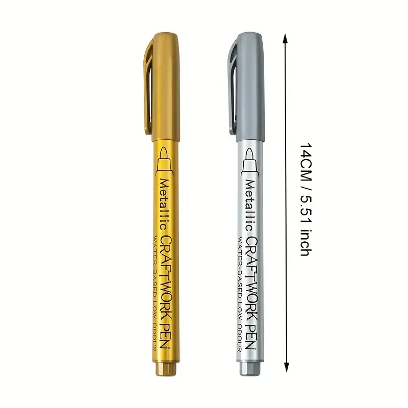 Metallic Pen Golden Silvery Epoxy Resin Mold Drawing Pen - Temu