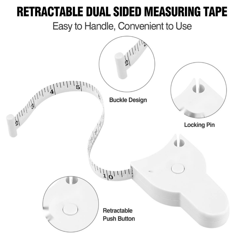 Body Measuring Tape, 60inch/150cm Measuring Tape for Body, Dual Sided Body  Tape Measure for Sewing Tailor, 2 Pcs