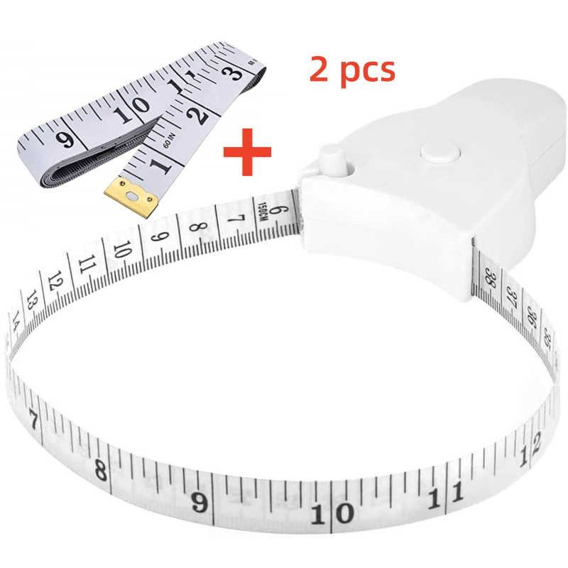Round measuring tape up to 150 cm / 60 inches - retractable - Lady