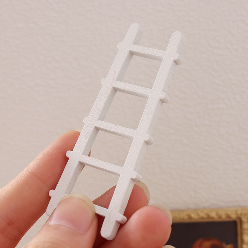 1:12TH Dollhouse Miniature Ladder Pretend Play Props Kids Toys