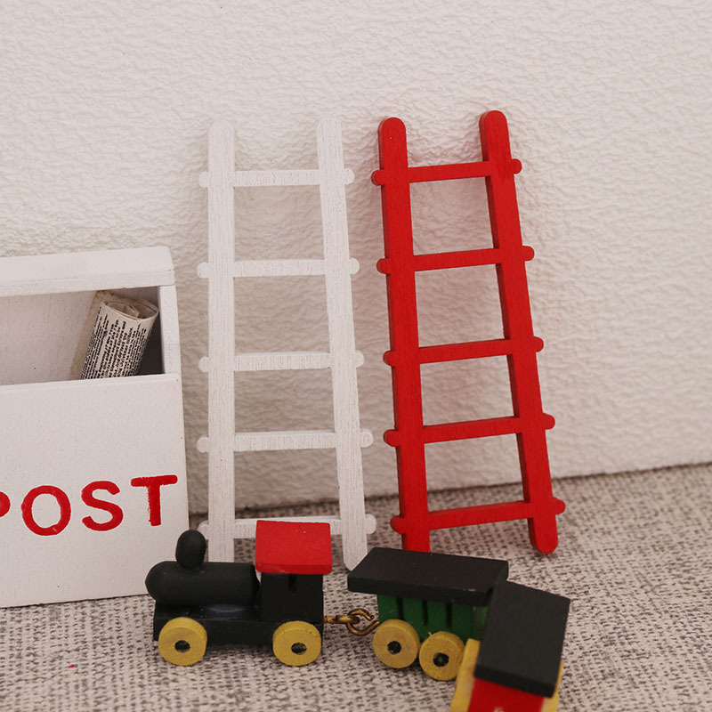 1:12TH Dollhouse Miniature Ladder Pretend Play Props Kids Toys