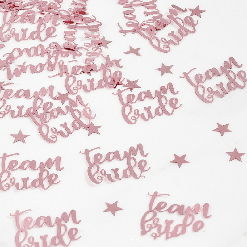 Wedding Color Confetti Team Bride Party Confetti Bride To Be Bridal Party  Decoration Crumbs Rose Gold Card Piece Wedding Decor - Temu United Arab  Emirates