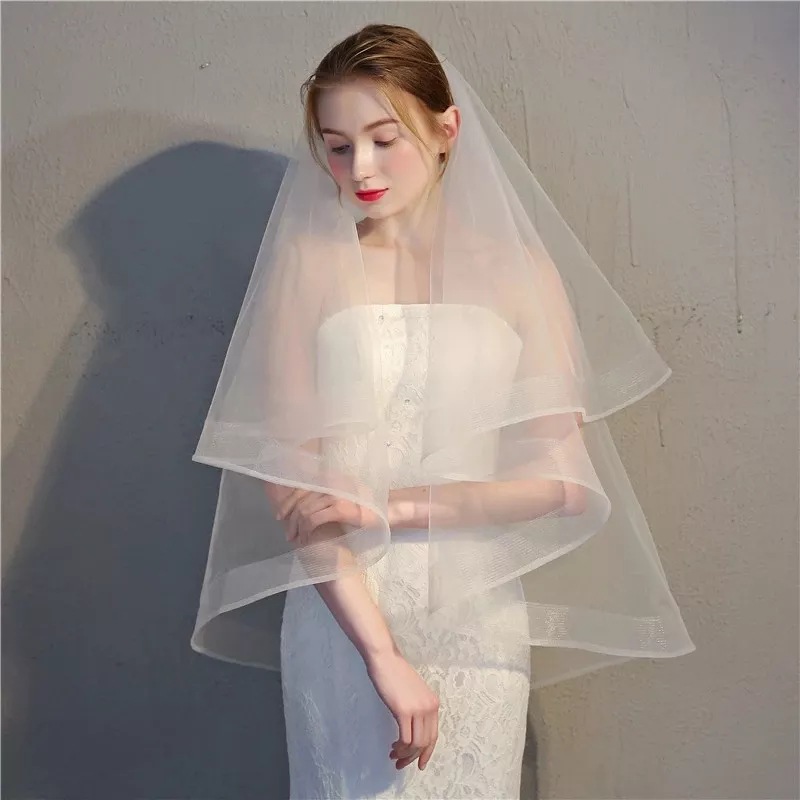 1pc Bridal Veil For Wedding Dress, Photography And Bachelorette