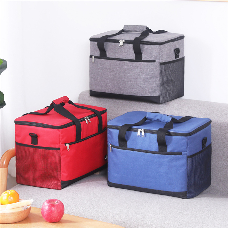 Checkered Insulated Lunch Bag, Waterproof Picnic Bag, Ice Bag, Large  Capacity Lunch Box Bag - Temu