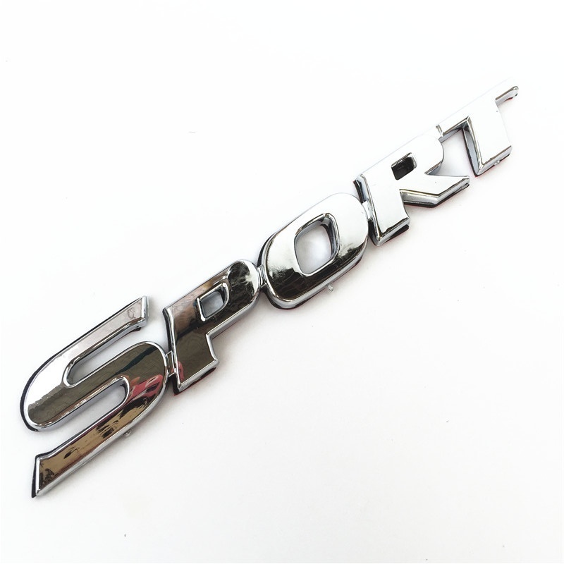 Car Styling 3d Abs Chrome Logo Car Sticker Sport Emblem - Temu