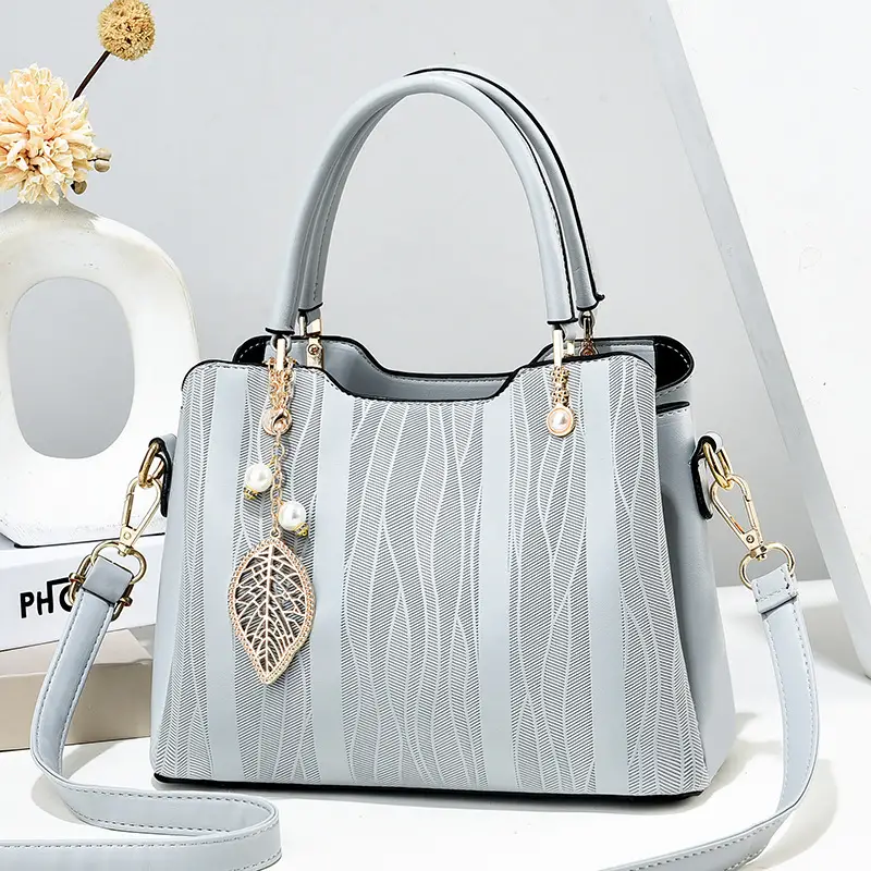 Wave Stripes Handbags For Women, Fashion Office Satchel Purse, Crossbody Bag  With Pendant - Temu South Korea