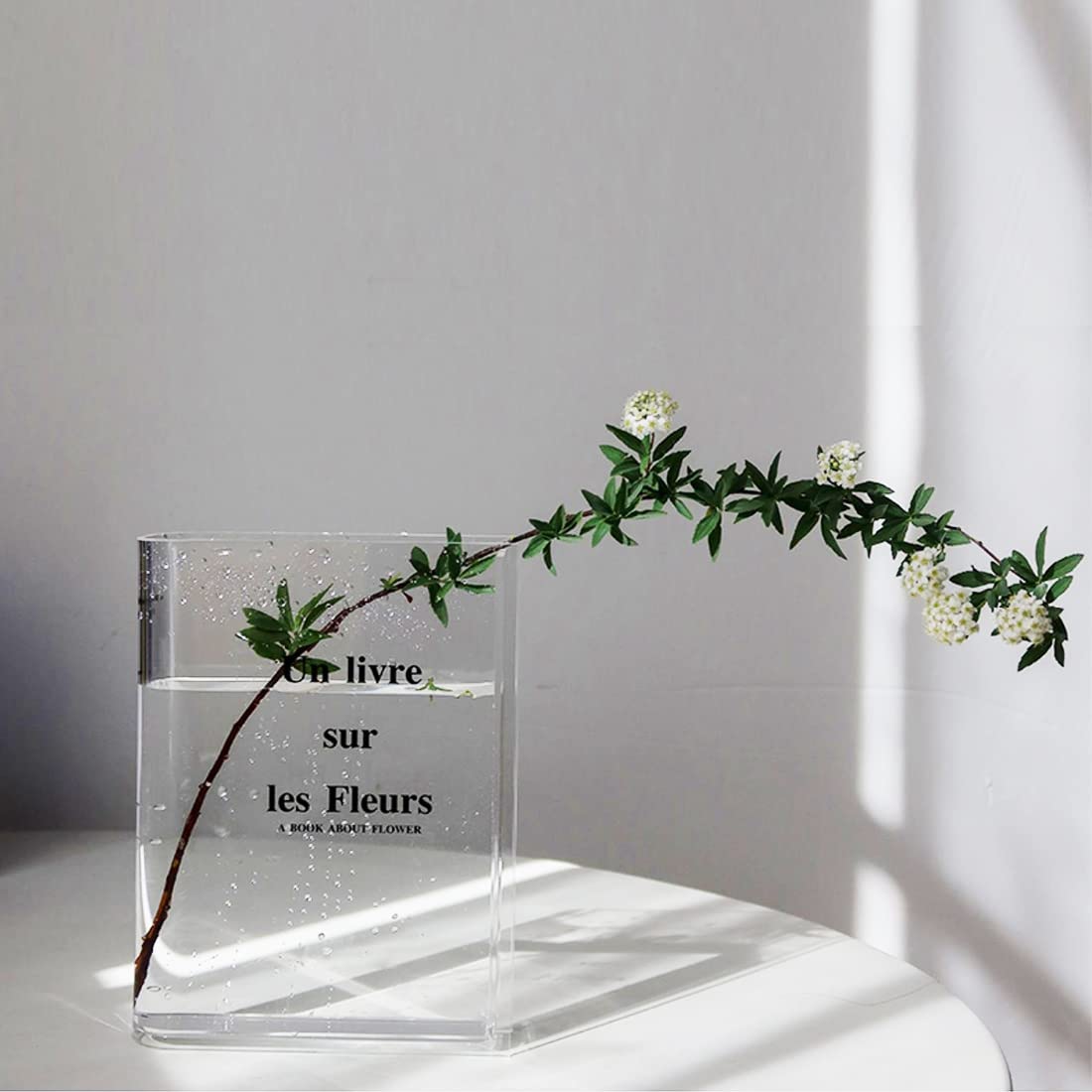 Clear Book Vase Flowers Book Shaped Flower Vase Acrylic - Temu