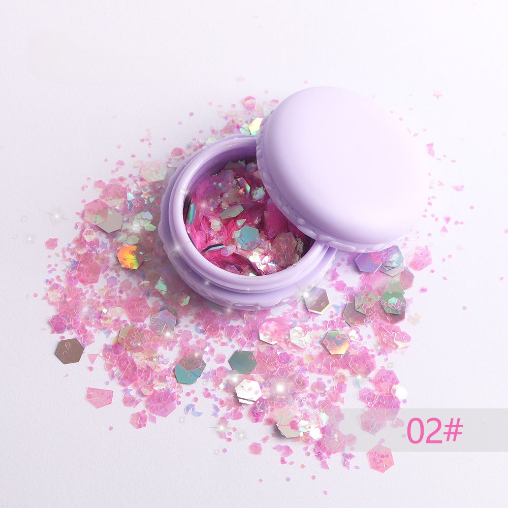 Body Glitter Gel Face Sparkling Sequins Shimmer Gel Liquid Eyeshadow ...