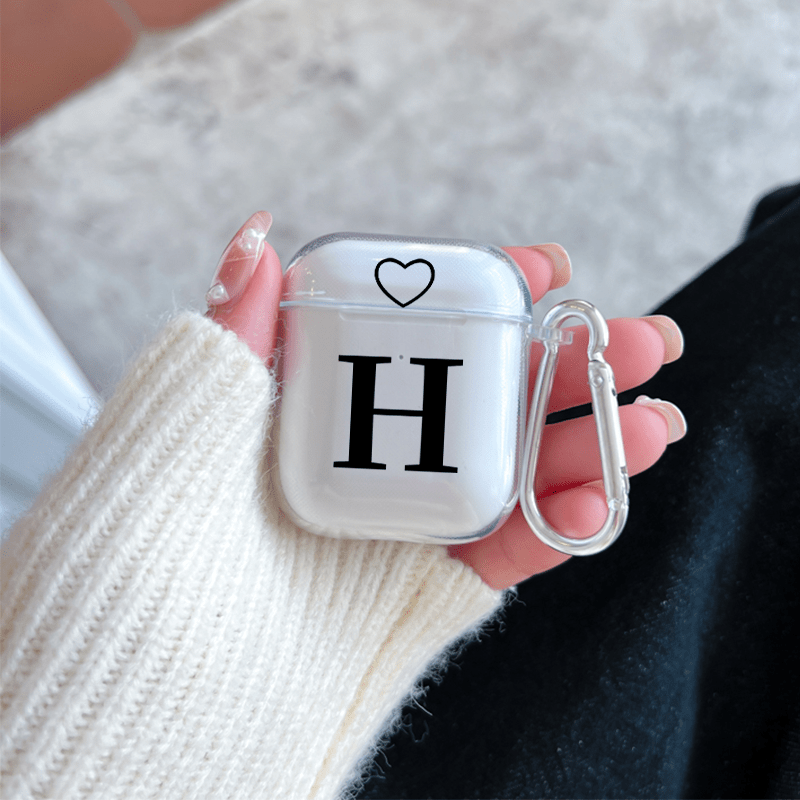 Letter H & Heart Graphic Printed Headphone Case For Airpods1/2, Airpods3,  Pro, Pro (2nd Generation), Gift For Birthday, Girlfriend, Boyfriend, Friend  Or Yourself - Temu Belgium