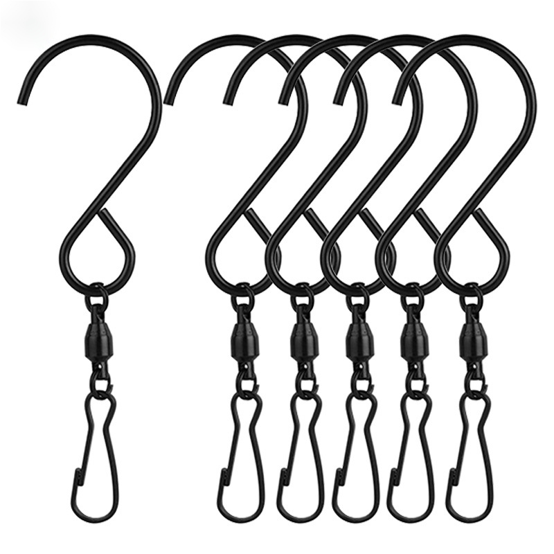 Image of Installed Rotating Hook Clip, Used For Hanging Windmills, Wind Chimes, Bird Feeders, Crystal Twisting Party Supplies