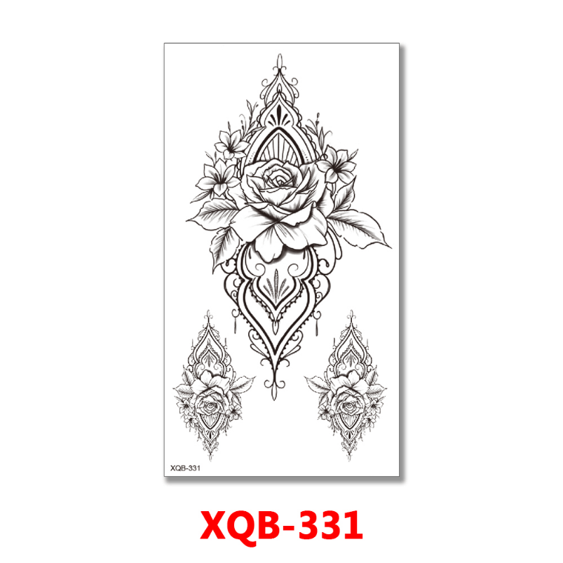 Mandala Rose Tattoo Hand Drawn Lotus Stock Illustration 721715725